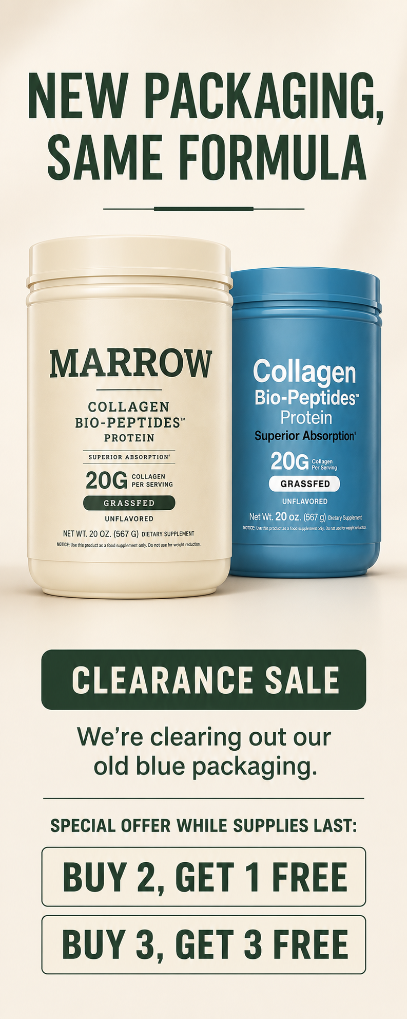 New packaging, same premium formula